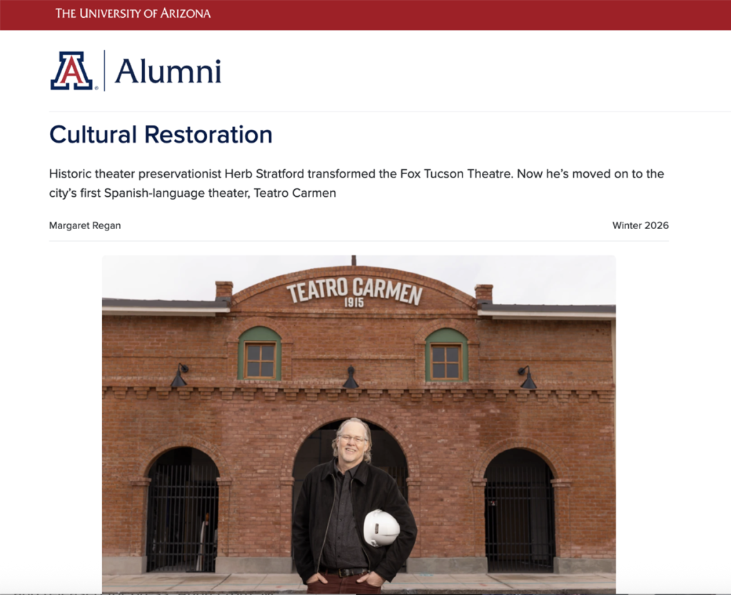 Teatro Carmen in Arizona Alumnus Magazine